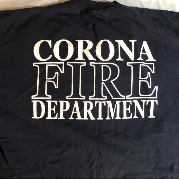 Corona Other - Coron Fire Department Tee Navy sz m